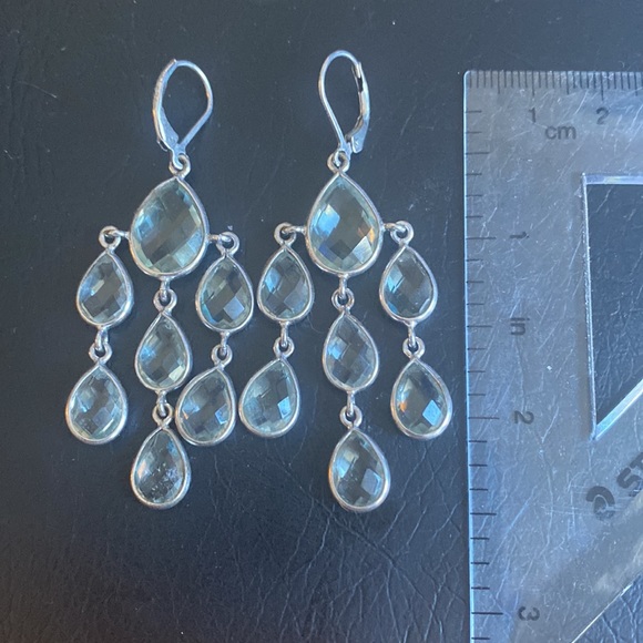 Peridot Gem Stone Chandelier Earrings - Picture 4 of 5